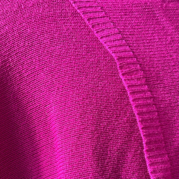 EUC Diane von Furstenberg pink Ahiga Turtleneck Poncho Sweater, P/S (O/S) - Picture 3 of 8